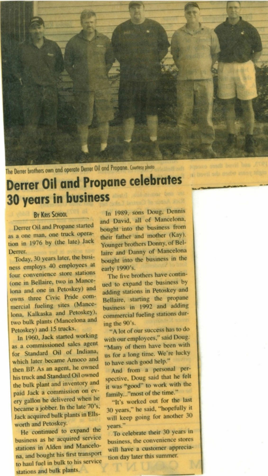 30 years of Derrer Oil service